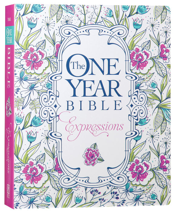NLT One Year Bible Expressions Flora (Black Letter Edition)