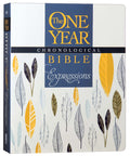 NLT One Year Chronological Bible, a black letter edition with a chronological reading plan for a year-long Bible study