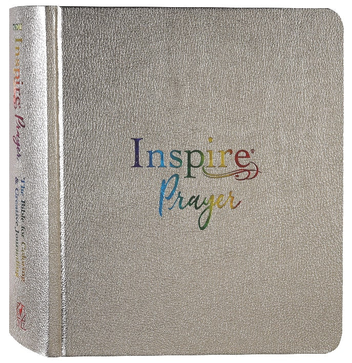 Inspire Prayer Bible in Black Letter Edition with Metallic Champagne Gold details