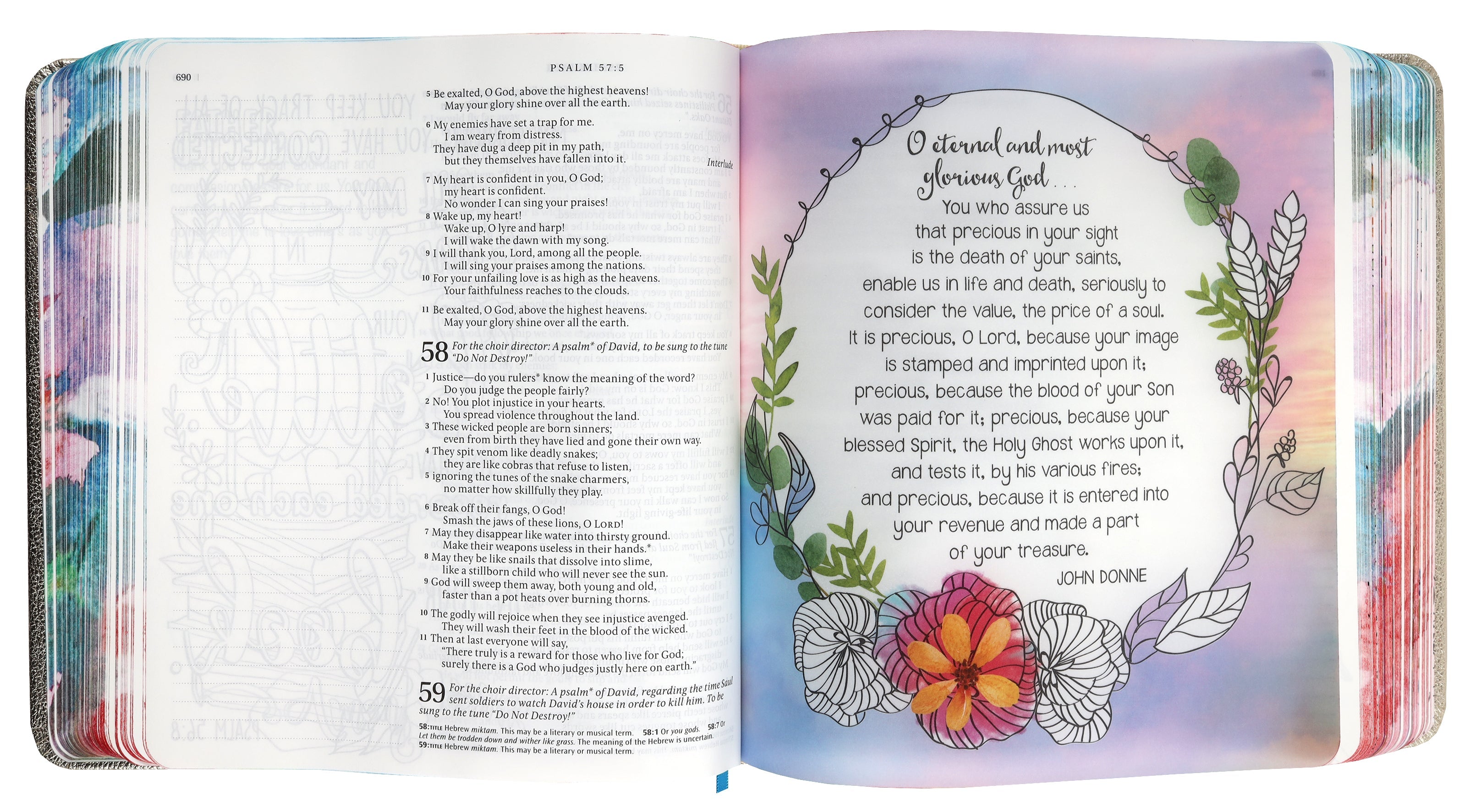 NLT Inspire Prayer Bible Metallic Champagne Gold (Black Letter Edition)