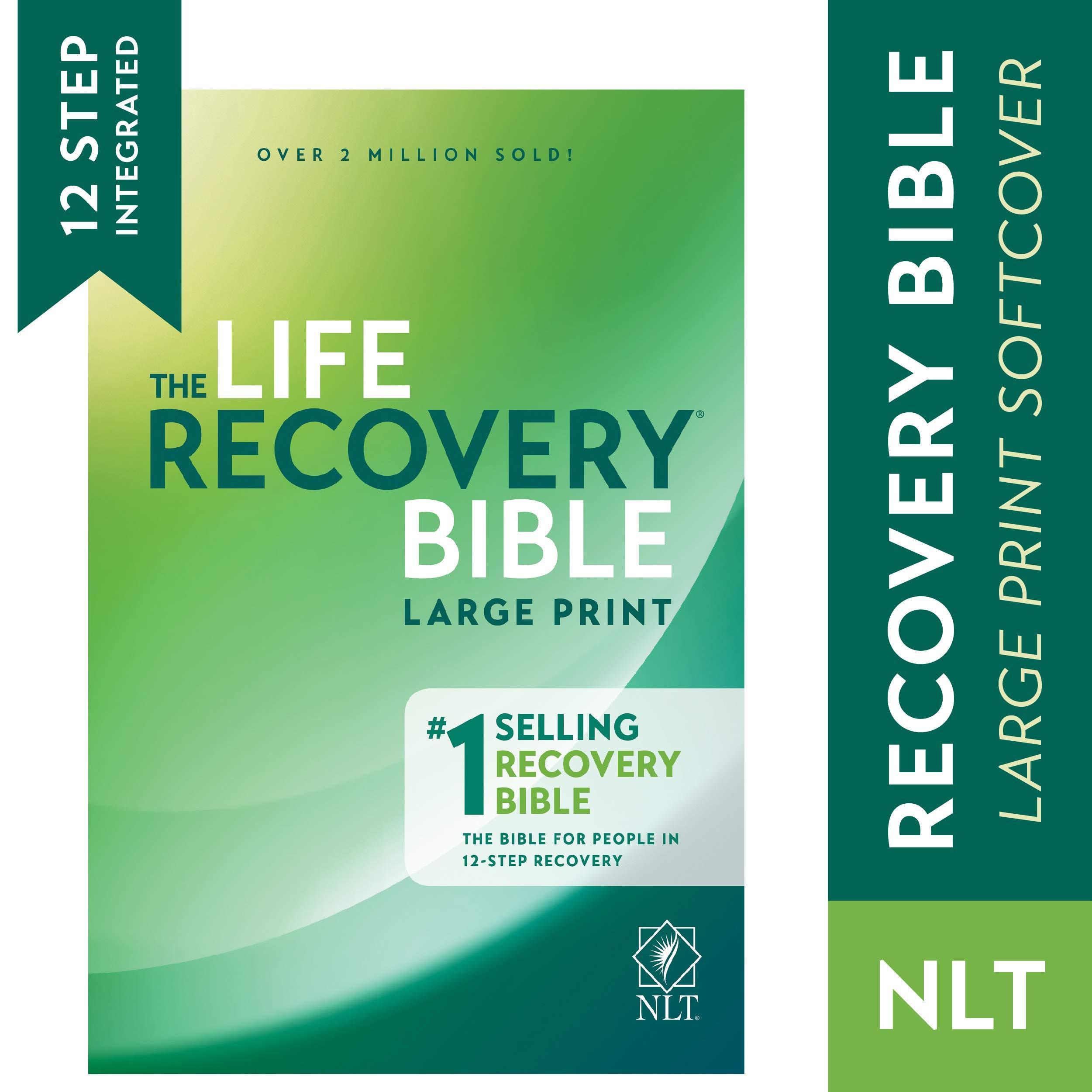 NLT Life Recovery Bible, Large Print, a daily devotional for spiritual healing and personal growth