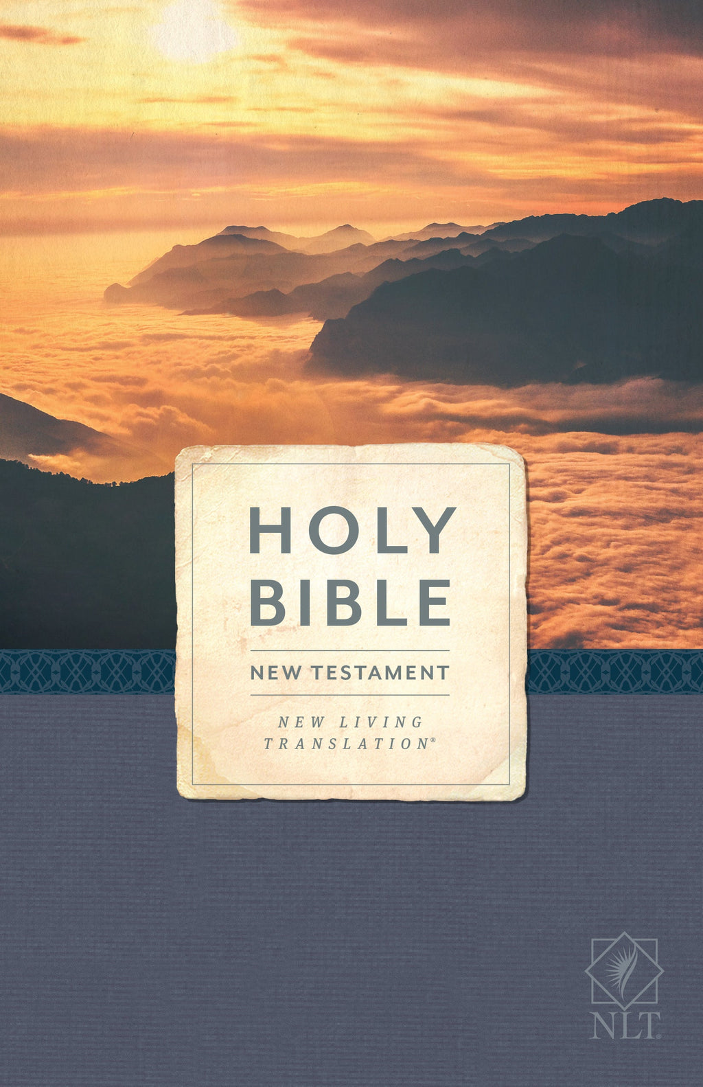 Close-up of New Living Translation Economy Outreach New Testament in Black Letter