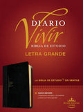 Rvr60 Biblia de Estudio con letra grande negro/Onice, edición en letra roja.