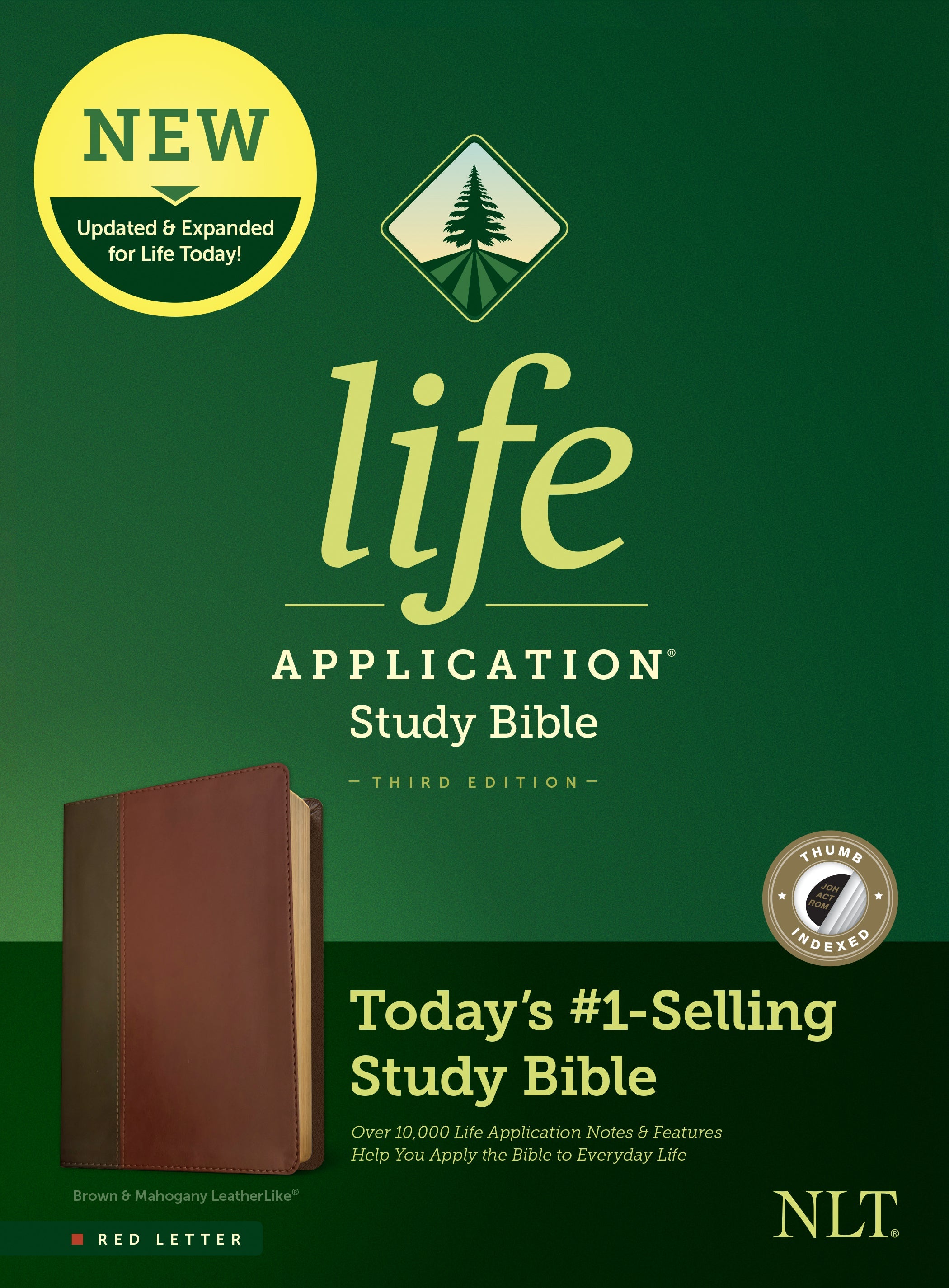 NLT Life Application Study Bible, 3rd Edition, Indexed, Red Letter Edition