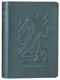 NLT Thinline Reference Bible, Earthen Teal Blue Red Letter Edition with Filament Enabled Technology