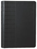 NLT Large Print Thinline Reference Bible with black and red lettering in cross grip design
