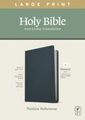 NLT Large Print Thinline Reference Bible Blue Red Letter (Filament Enabled Edition)