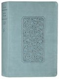 NLT Personal Size Giant Print Bible Filament Enabled Edition Floral Teal (Red Letter Edition)