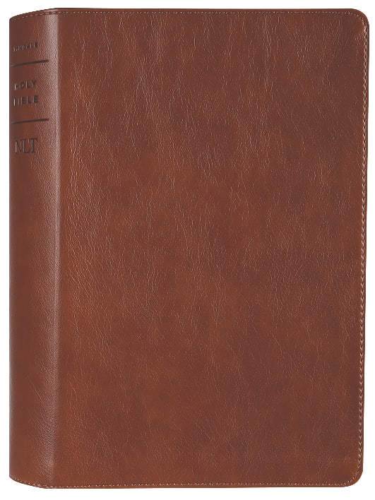 NLT New Living Translation Giant Print Filament Enabled Bible in Rustic Brown