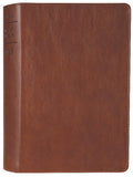 NLT New Living Translation Giant Print Filament Enabled Bible in Rustic Brown
