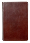 New Living Translation Personal Size Giant Print Bible in brown leather with Filament Enabled technology