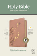 NLT Thinline Reference Bible, pink indexed red letter edition, with filament enabled feature
