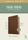 Large Print Thinline Reference Bible in Rustic Brown Indexed Red Letter with Filament Enabled Technology