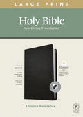 Large Print Thinline Reference Bible with cross grip and red lettering for easy reading