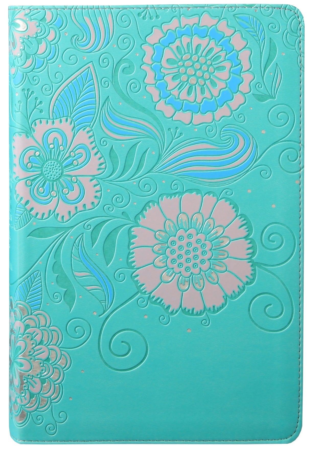 NLT Girls Life Application Bible Teal and Pink Flowers Edition