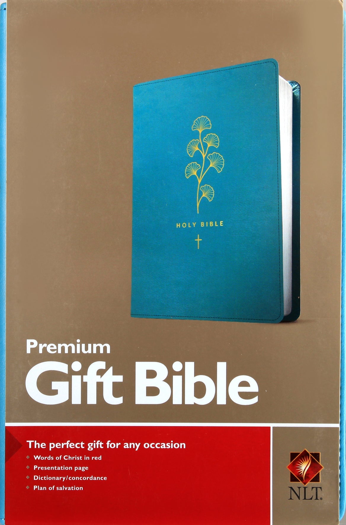NLT Premium Gift Bible Teal Red Letter Edition
