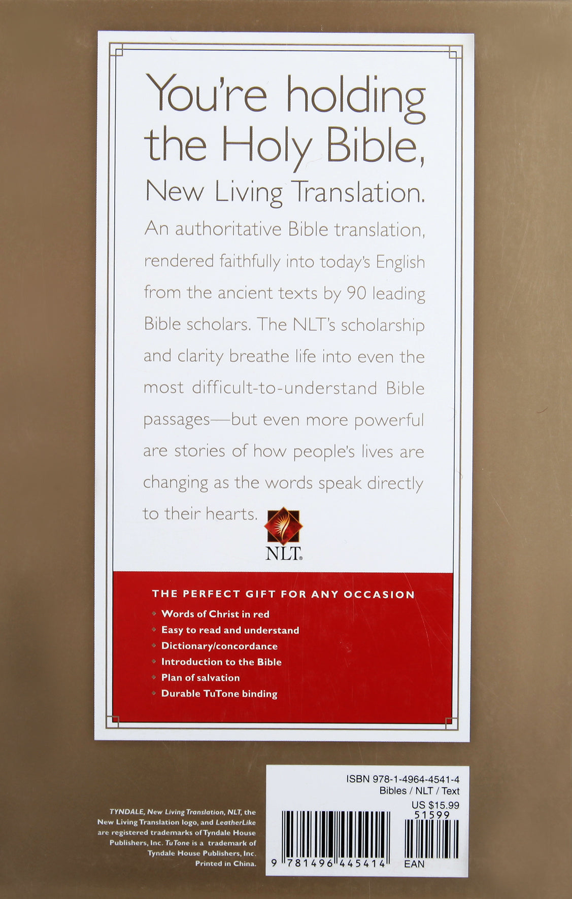 NLT Premium Gift Bible Teal Red Letter Edition