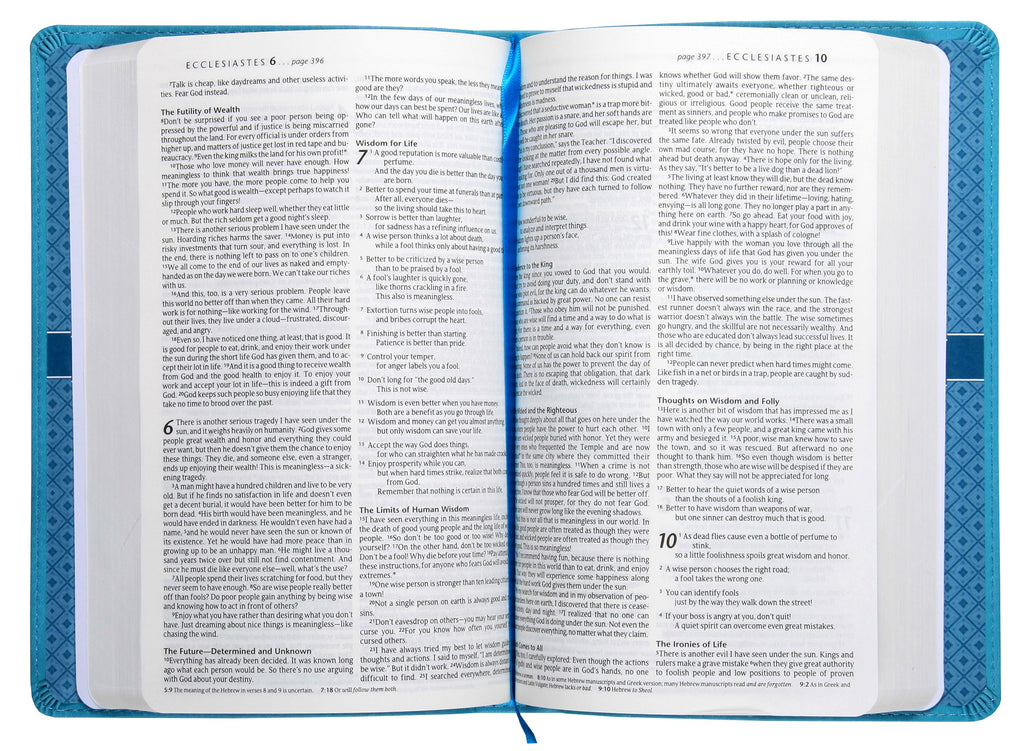 NLT Premium Gift Bible Teal (Red Letter Edition)