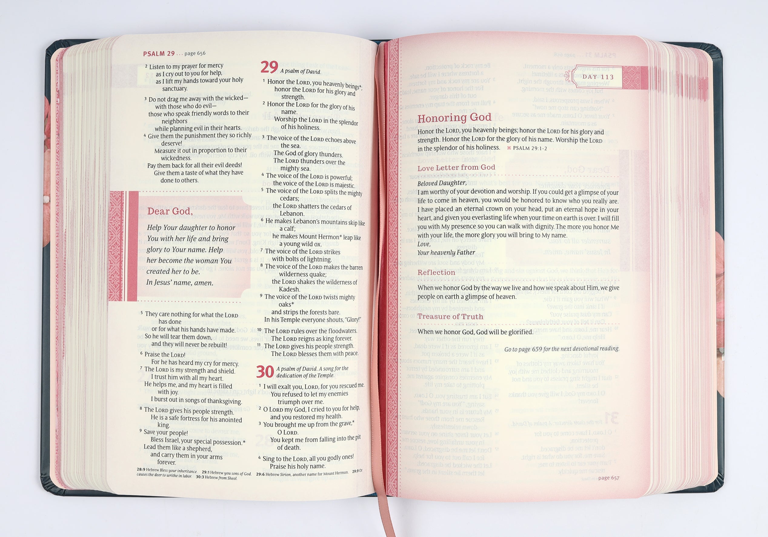 The NLT Thrive Devotional Bible for Women Online, a Bible designed for women's spiritual development.