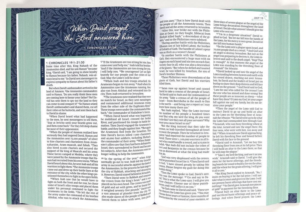 NLT One Year Devotional Bible for Women, a daily Bible study guide tailored to meet the needs of women's spiritual journeys.