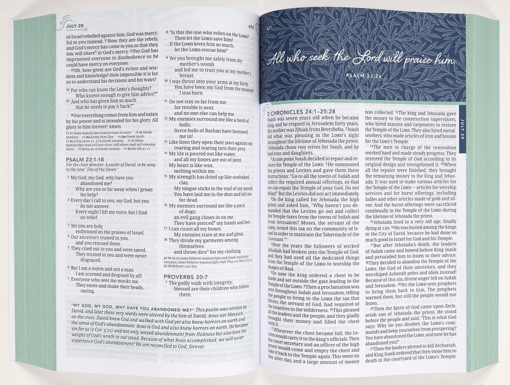 NLT the One Year Bible For Women