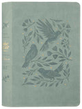 NLT The One Year Bible for Women in Birdsong Teal Edition