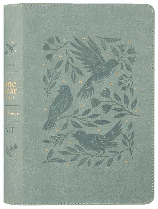 NLT The One Year Bible for Women in Birdsong Teal Edition