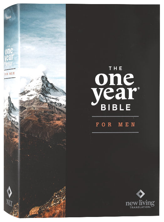 Dedicated to men's spirituality, NLT One Year Devotional Bible for Men for daily reading and reflection