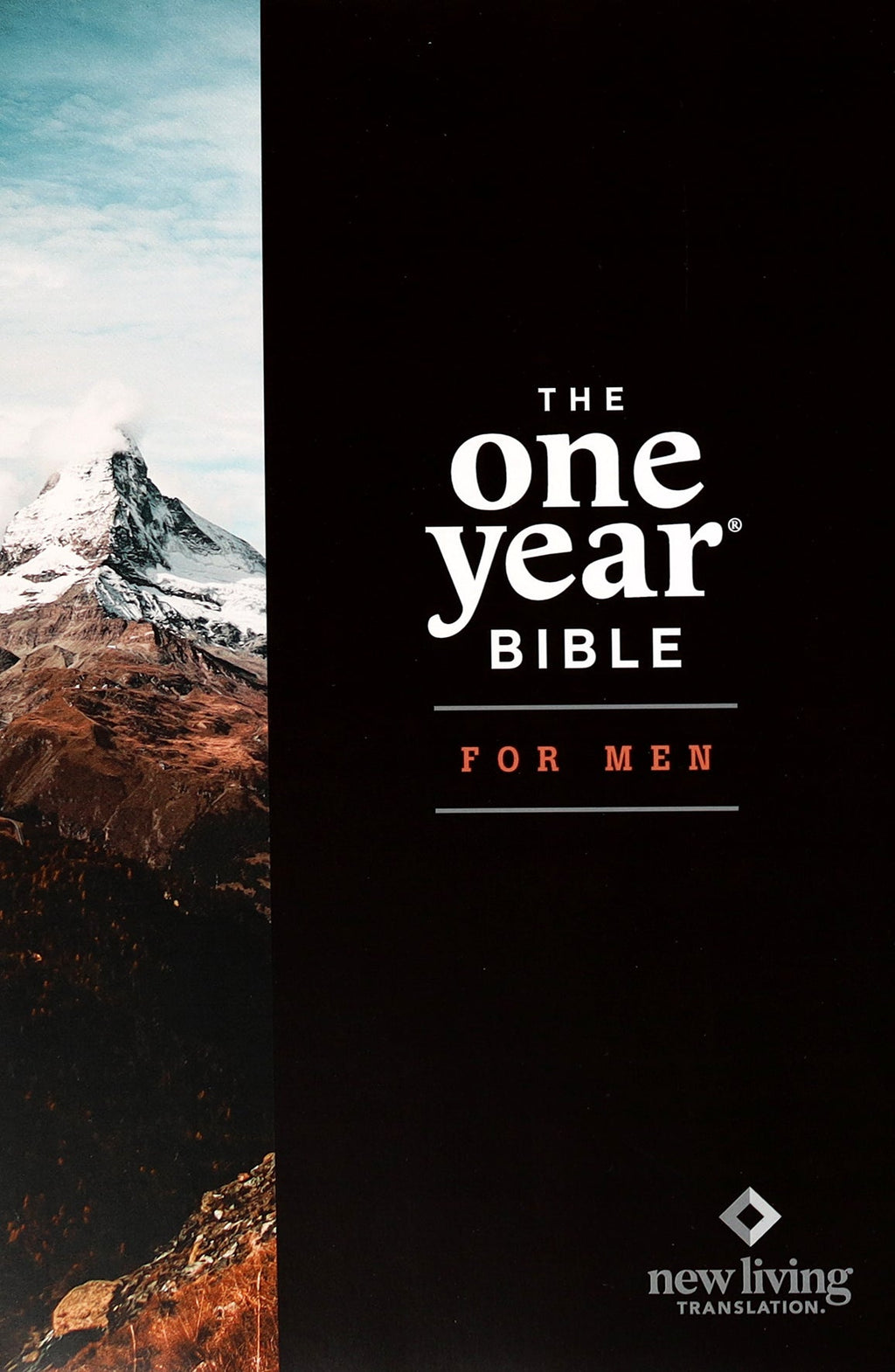 Cover of NLT One Year Bible for Men, a daily reading plan for men