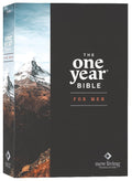 Stylish men's Bible with daily devotional reflections and scripture