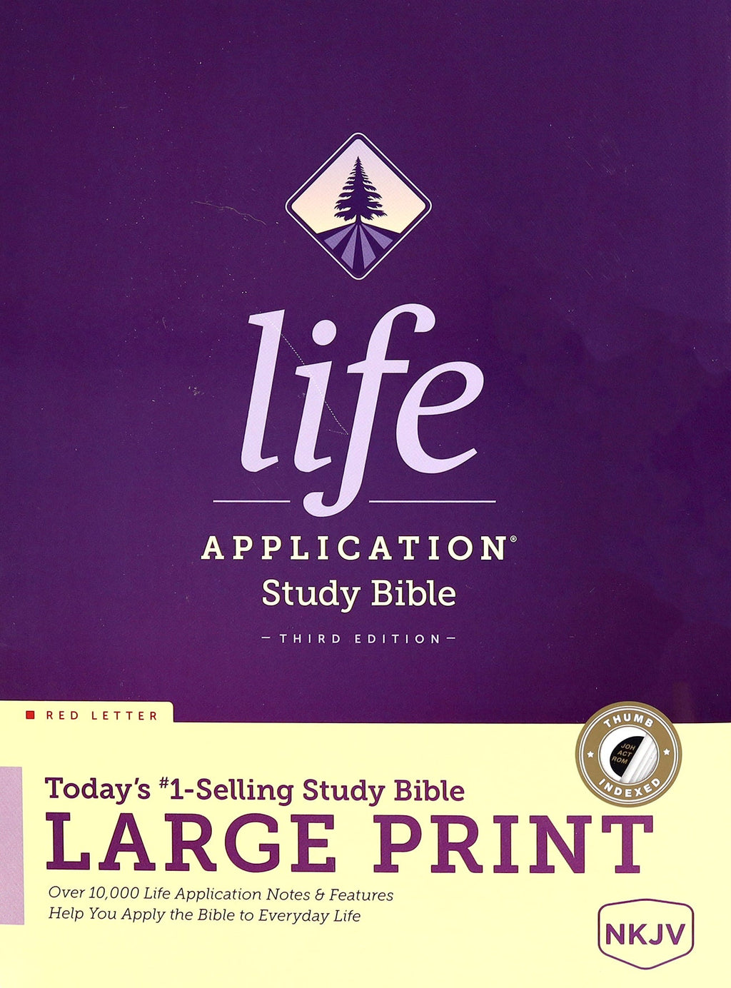 NKJV Life Application Study Bible Large Print Indexed with Red Letter Edition