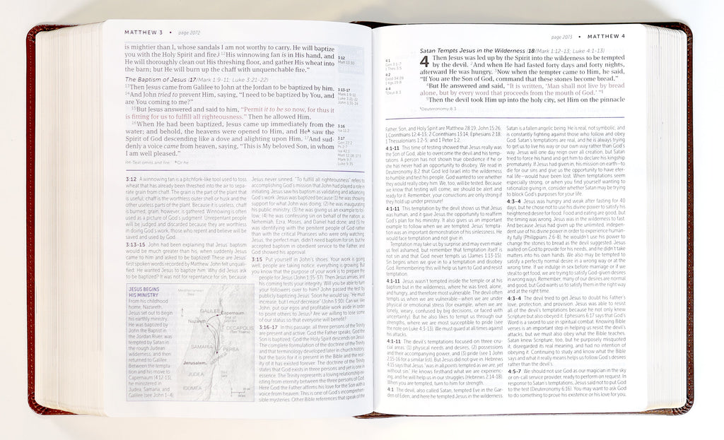 NKJV Life Application Study Bible, 3rd Edition, Large Print, Brown/Mahogany, Red Letter study Bible