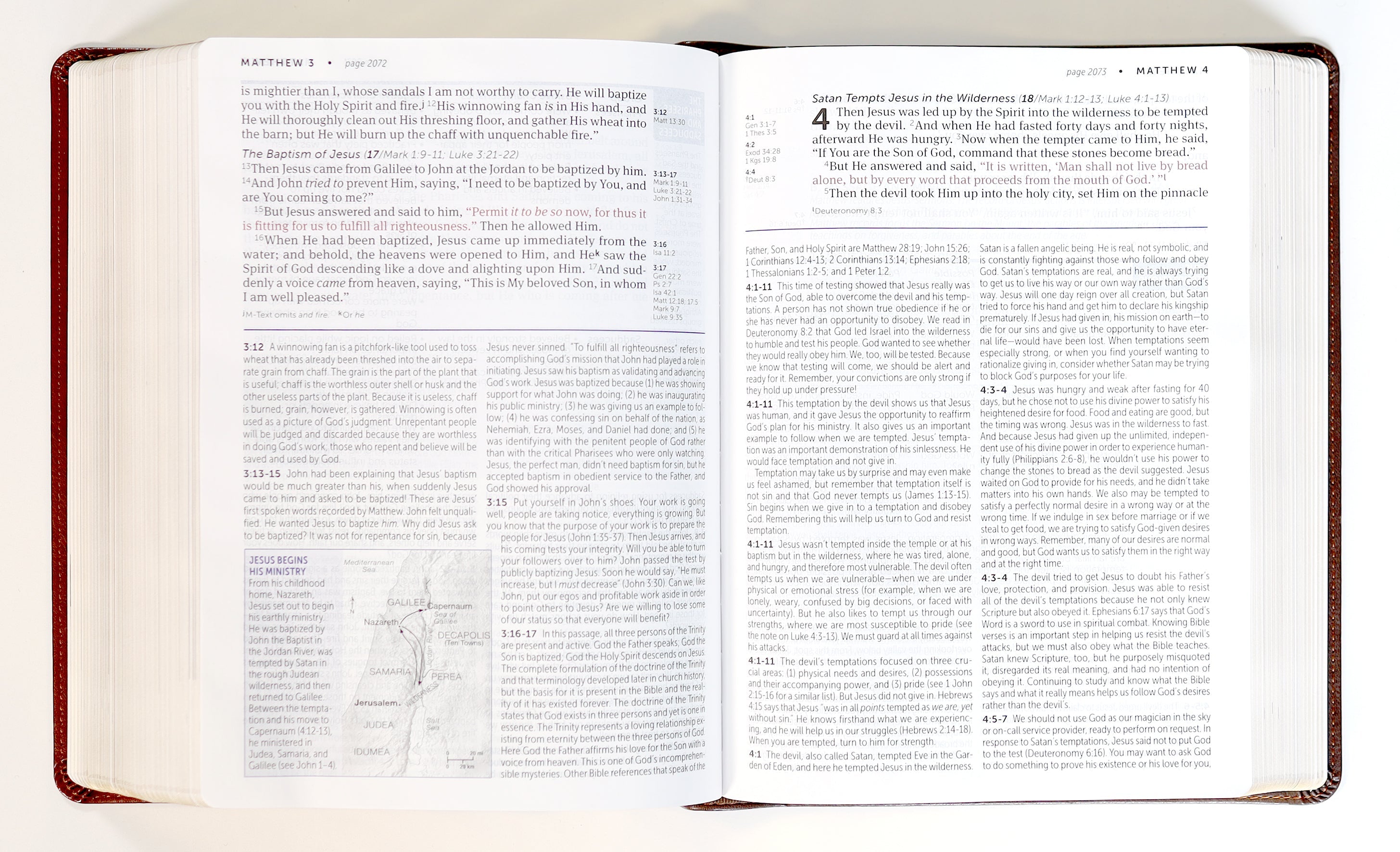 NKJV Life Application Study Bible, 3rd Edition, Large Print, Brown/Mahogany, Red Letter study Bible