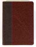 NKJV Life Application Study Bible 3rd Edition, Large Print Bible with Brown/Mahogany Indexed (Red Letter Edition) Cover.