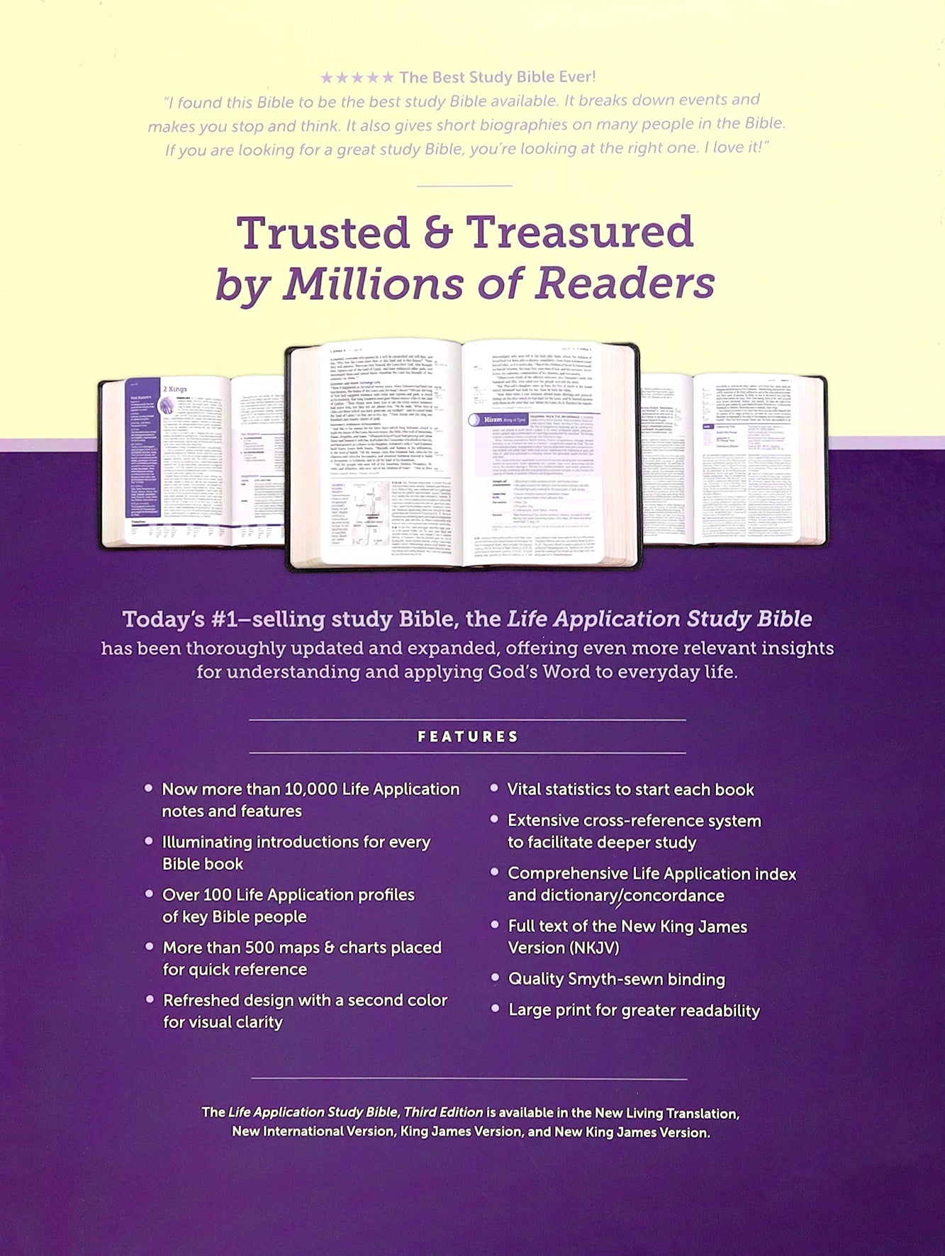 NKJV Life Application Study Bible 3rd Edition Large Print Teal Blue Bible with Red Letter Edition