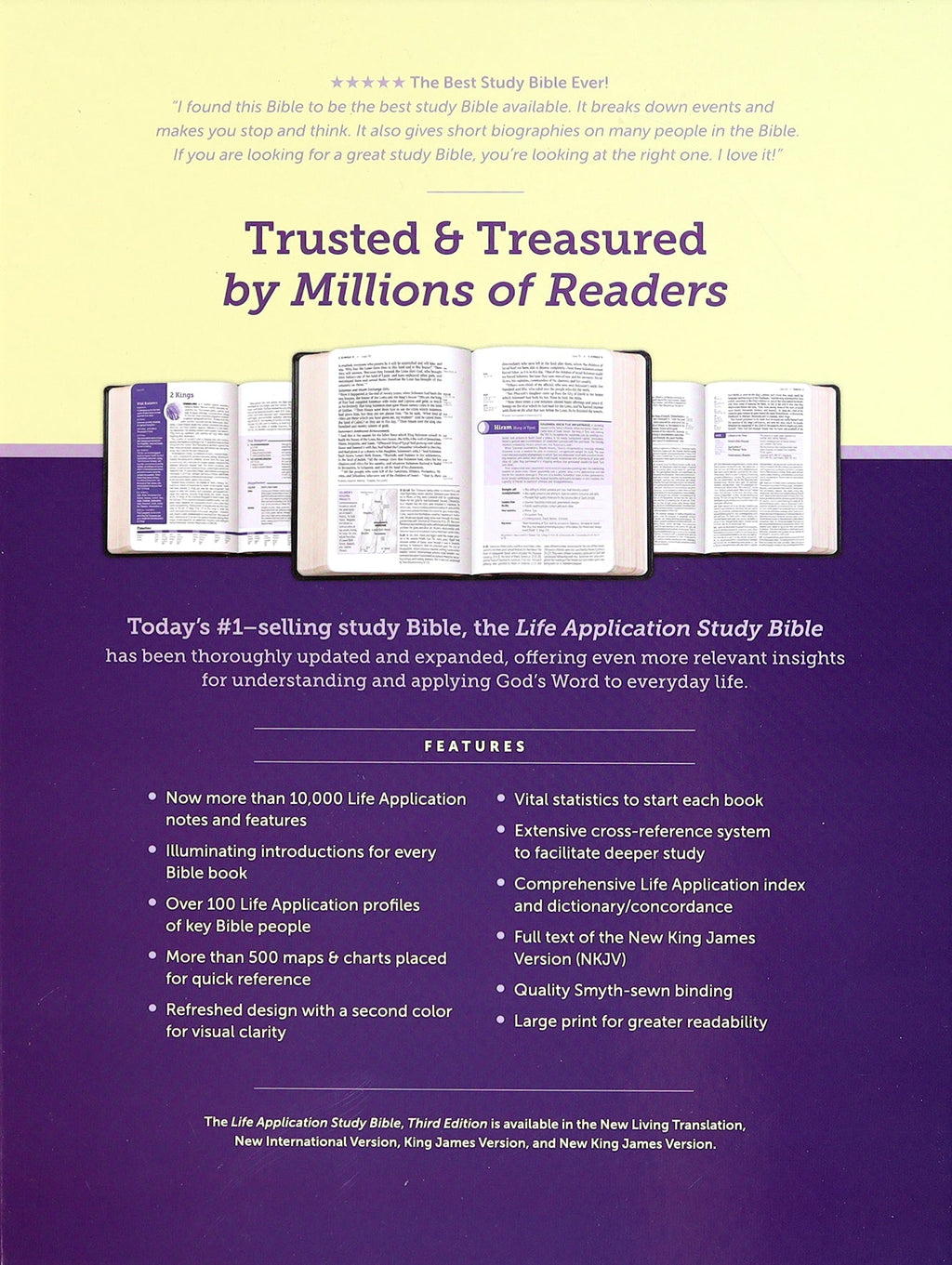 NKJV Life Application Study Bible 3rd Edition Large Print Black Red Letter Bible