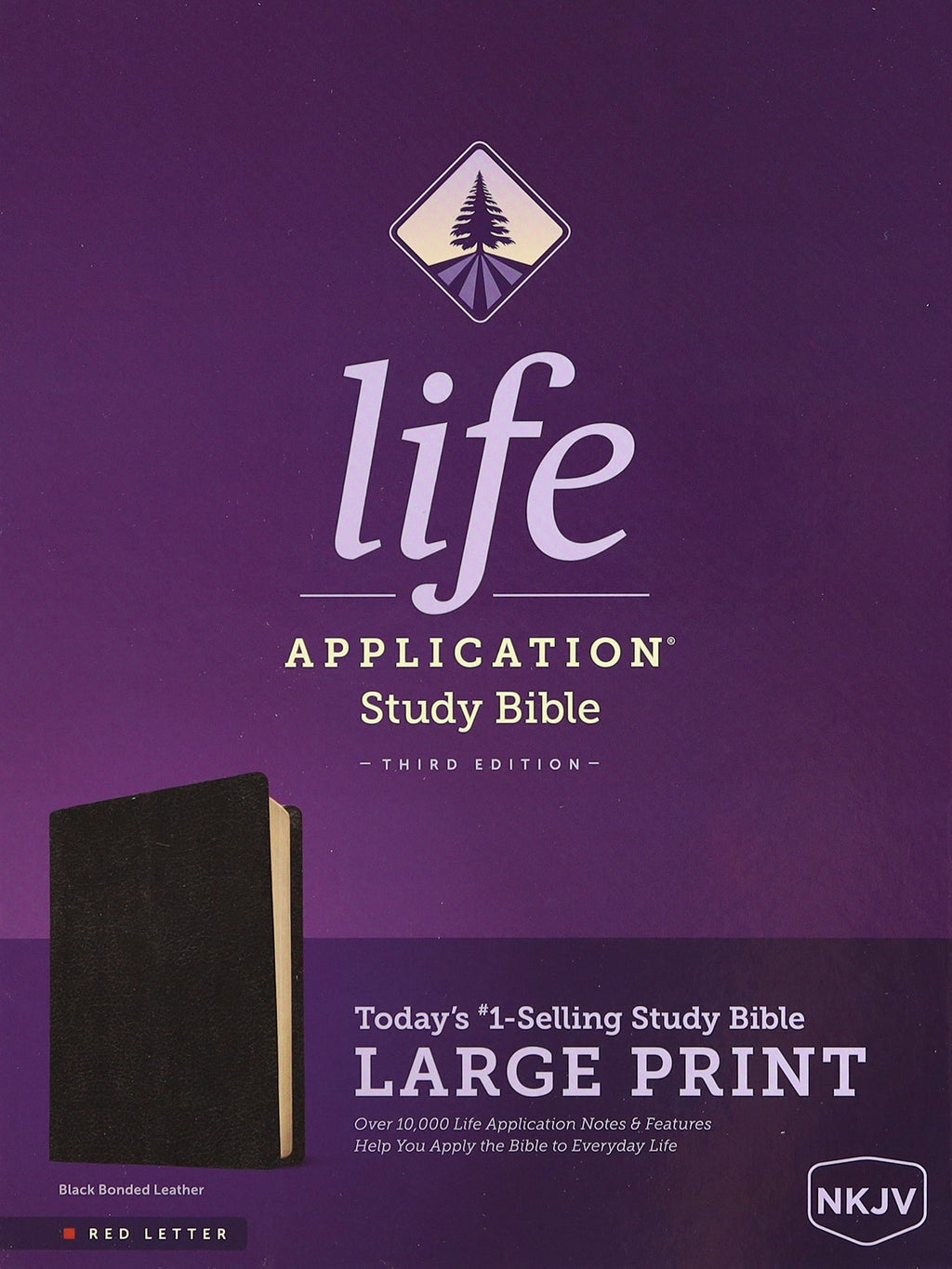 NKJV Life Application Study Bible 3rd Edition Large Print Black Red Letter Bible