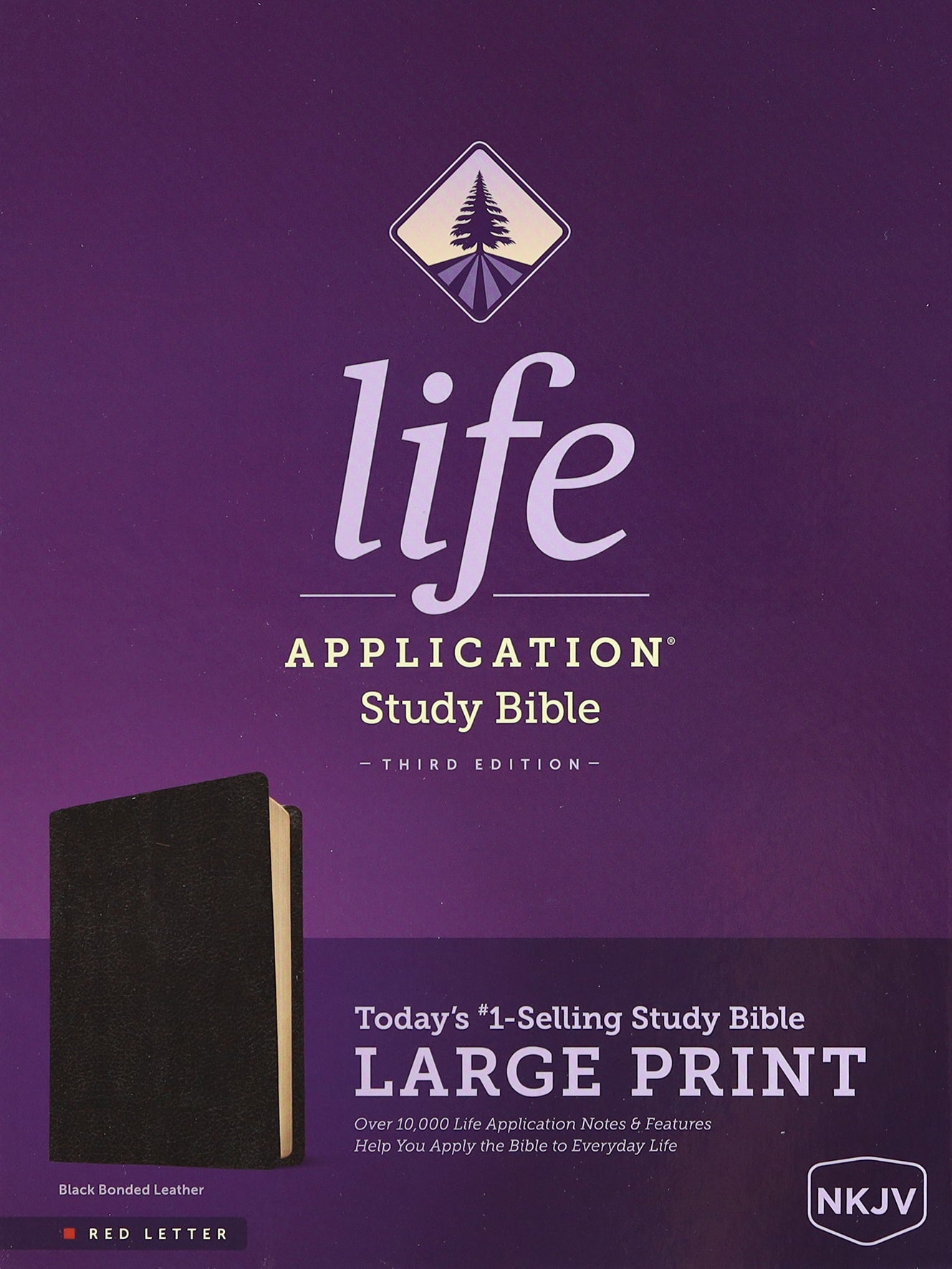 NKJV Life Application Study Bible 3rd Edition Large Print Black Red Letter Bible