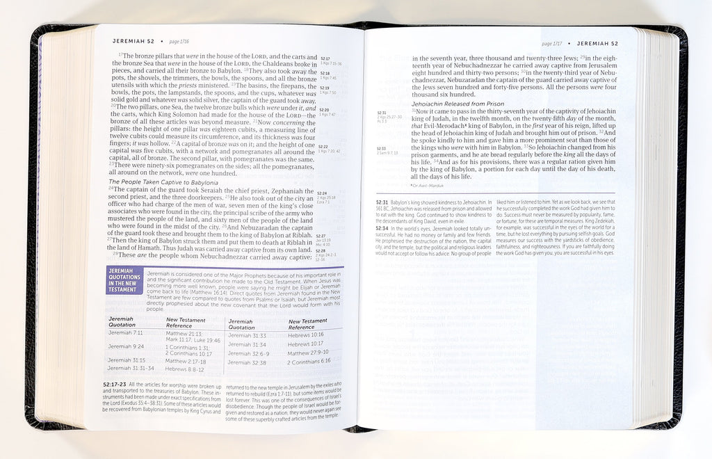 NKJV Life Application Study Bible 3rd Edition Large Print Black Red Letter Bible
