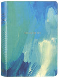 NLT Courage For Life Study Bible for Women in Brushed Aqua Blue