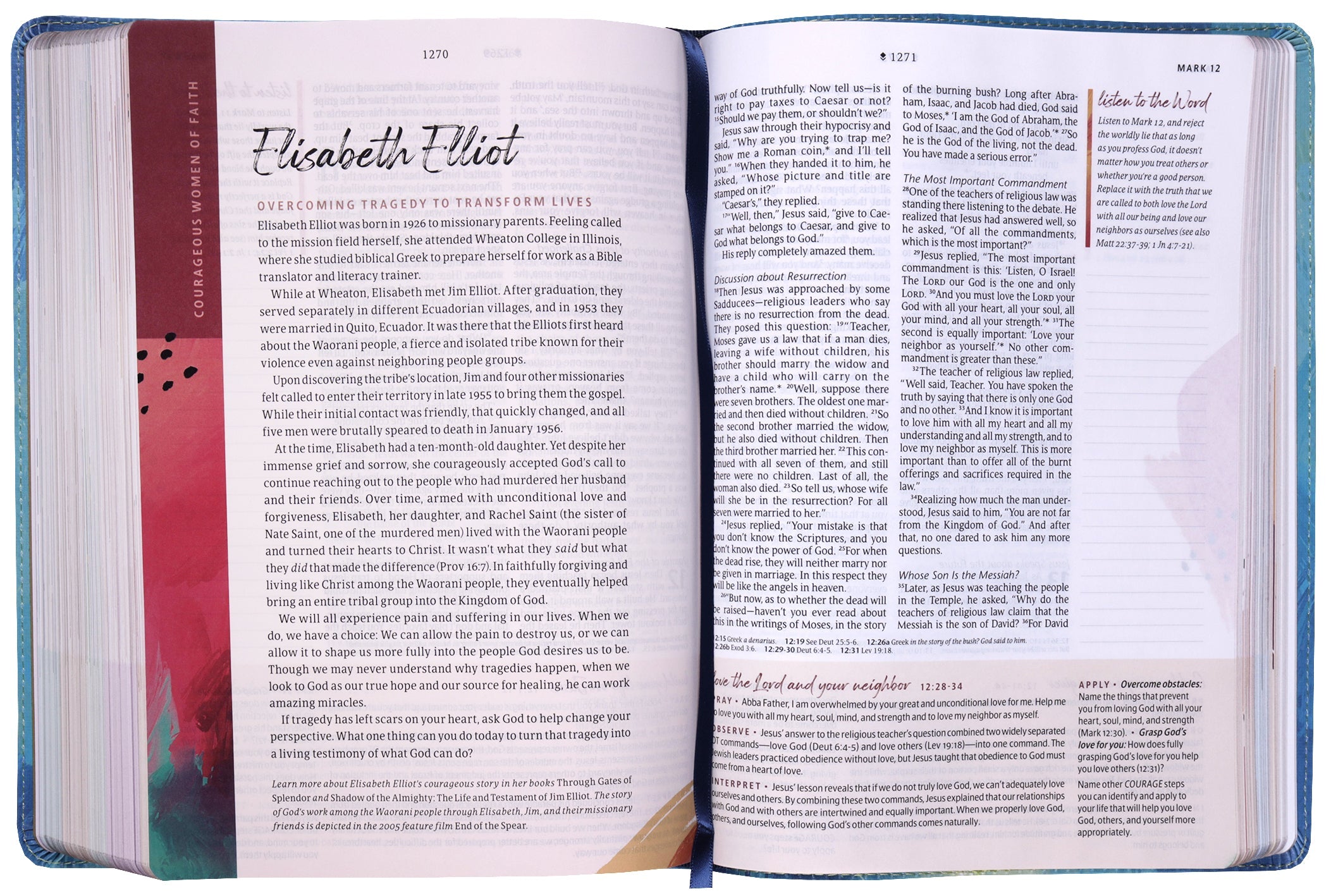 Front cover of NLT Courage For Life Study Bible for Women