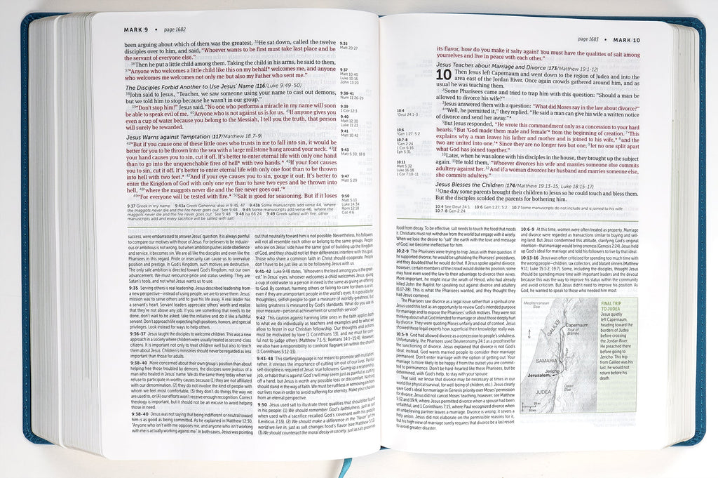 NLT Life Application Study Bible Teal Blue (Red Letter Edition) (3rd Edition)