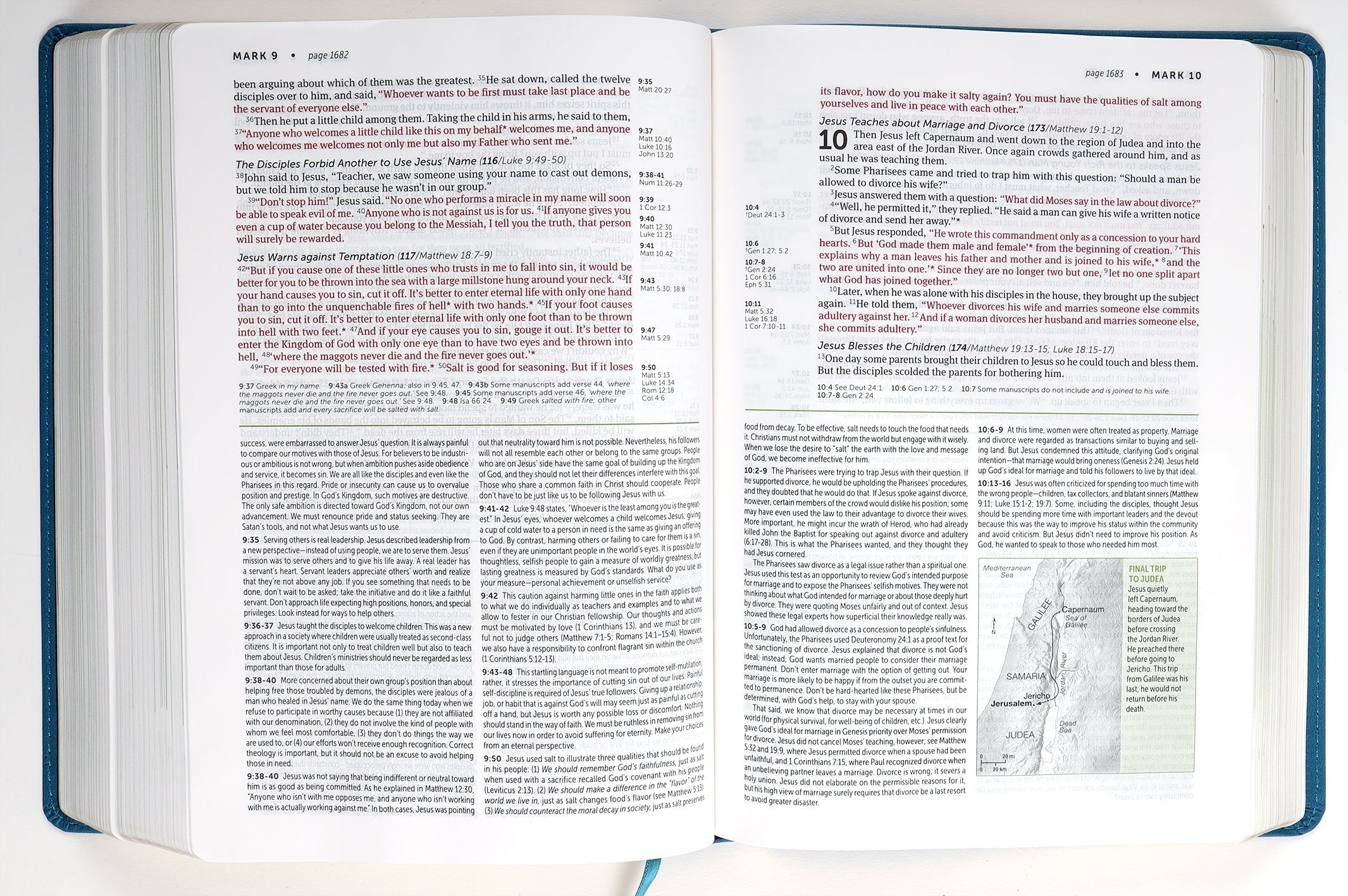 NLT Life Application Study Bible Teal Blue (Red Letter Edition) (3rd Edition)