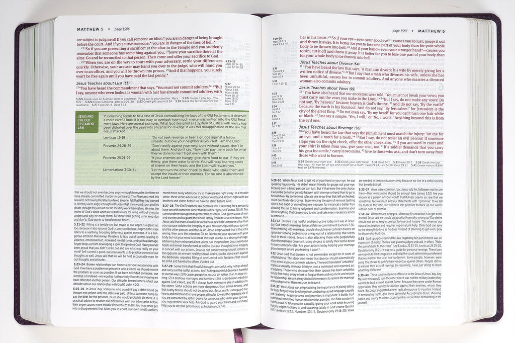 NLT Life Application Study Bible, Purple Red Letter Edition, 3rd Edition