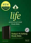 NLT Life Application Study Bible, Red Letter Edition, Indexed, Black and Onyx