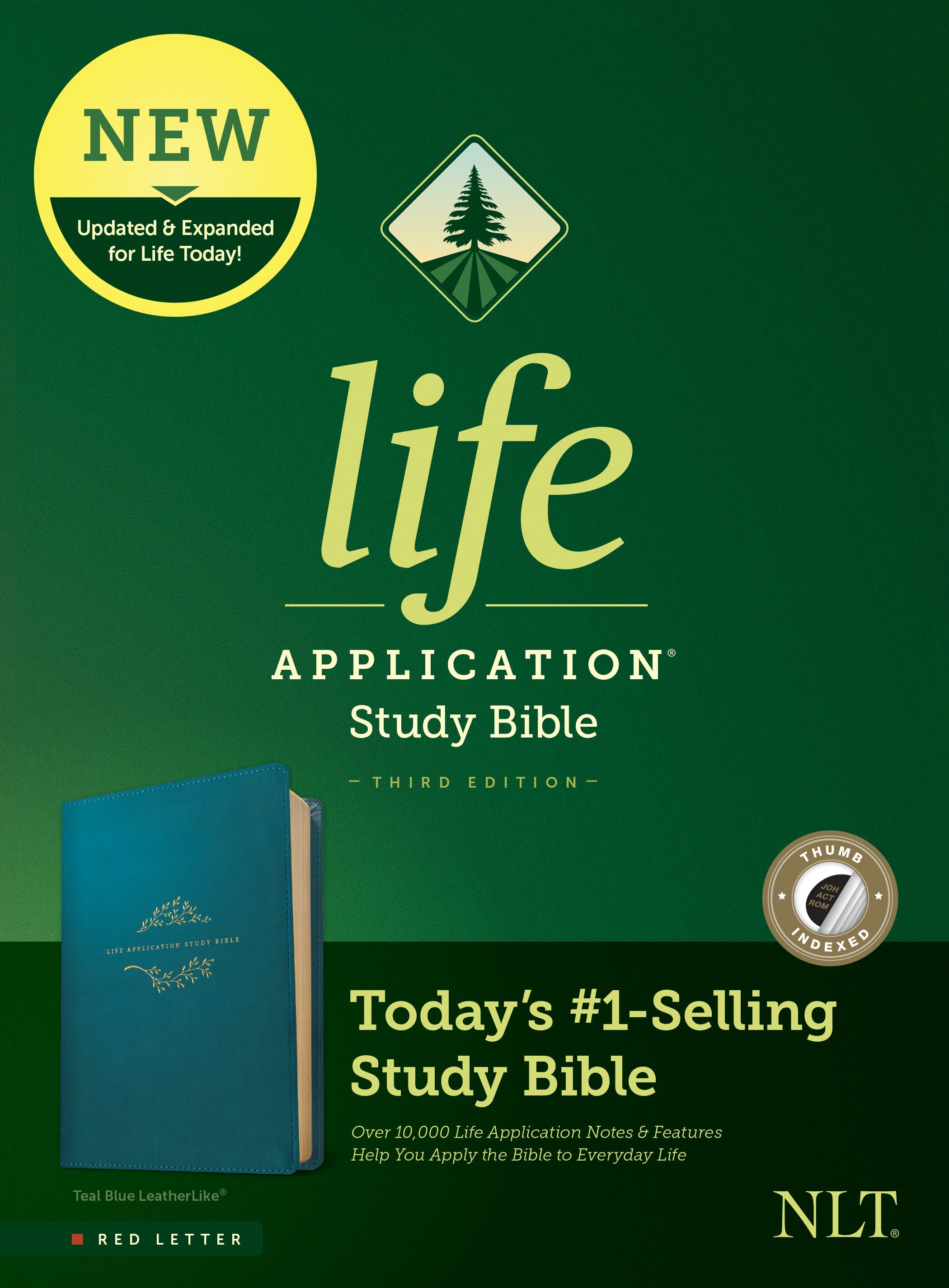 Study the Bible with the NLT Life Application Study Bible, indexed and red letter edition.