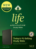 Black indexed NLT Life Application Study Bible, 3rd edition with red letter edition
