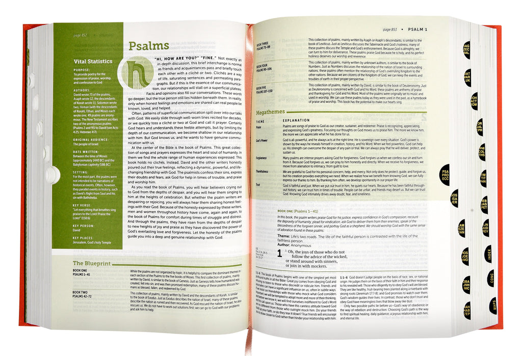 NLT Life Application Study Bible in Red Letter Edition, 3rd Edition, with study notes and commentary