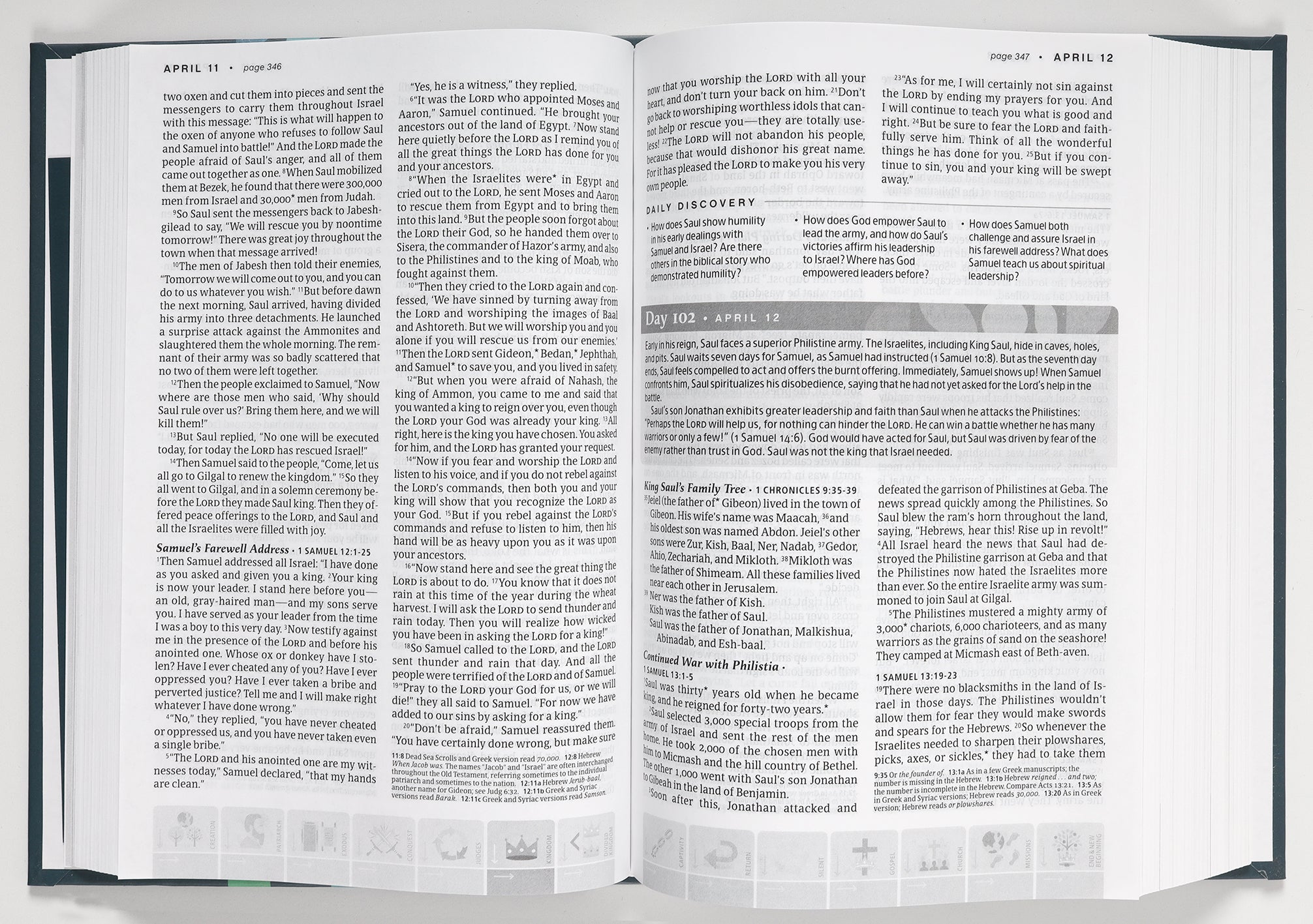 NLT One Year Chronological Study Bible