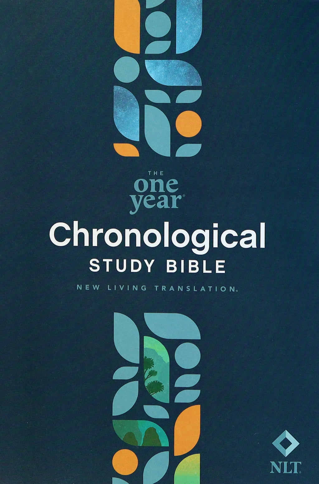 A person reading the NLT One Year Chronological Study Bible